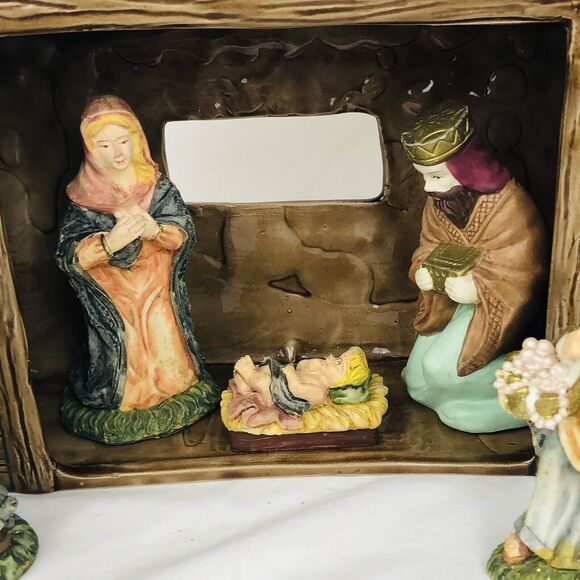 Ceramic Nativity Set- No Brand- Heavy Made‎ Pieces - Picture 2 of 6